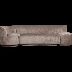 New WOOOD Combi-Popular Fauteuil + Poef Elementenbank Taupe