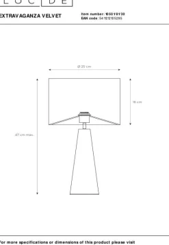 Best Lucide Cone Tafellamp Grijs, Zwart