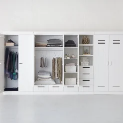 Outlet WOOOD Connect 3-deurs Opbergkast Wit