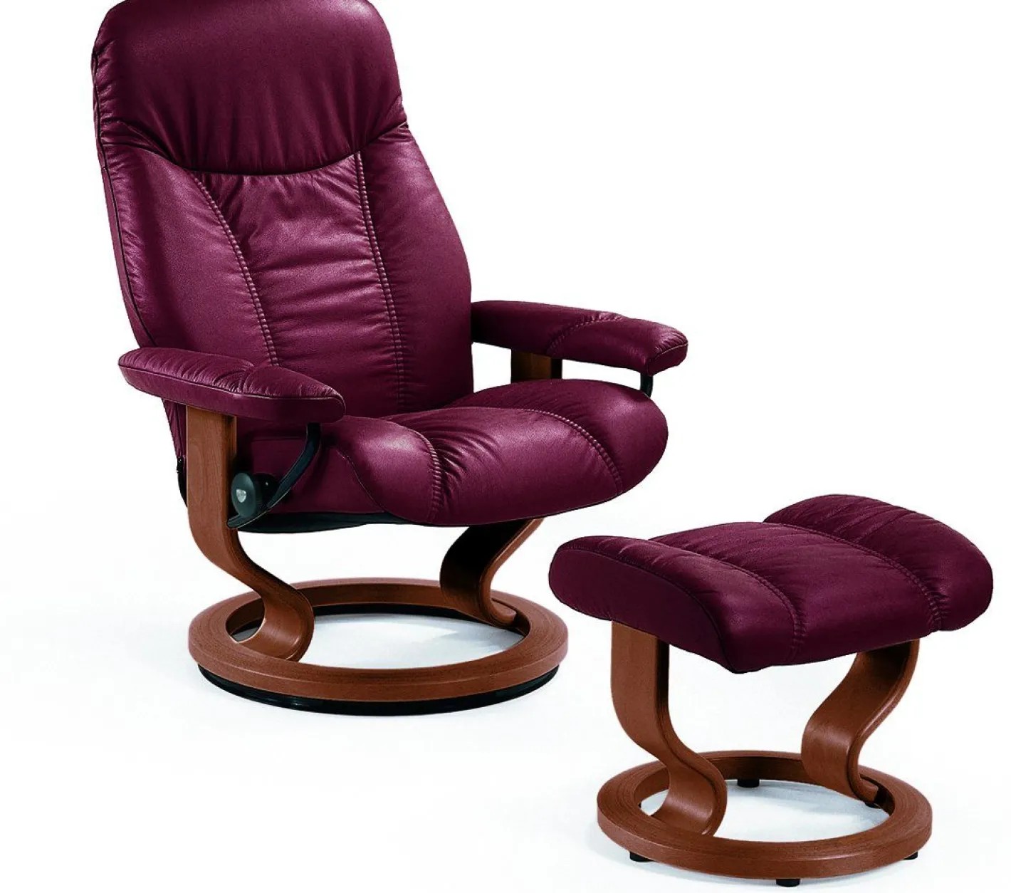 Clearance Stressless Consul Relaxfauteuil + Hocker Light Grey