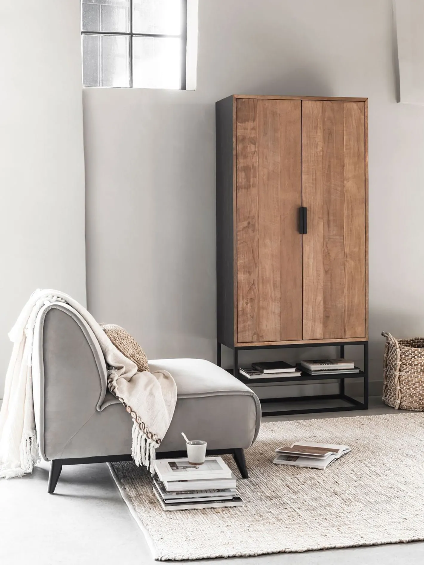 New DTP Home Cosmo Opbergkast Natural, Brown