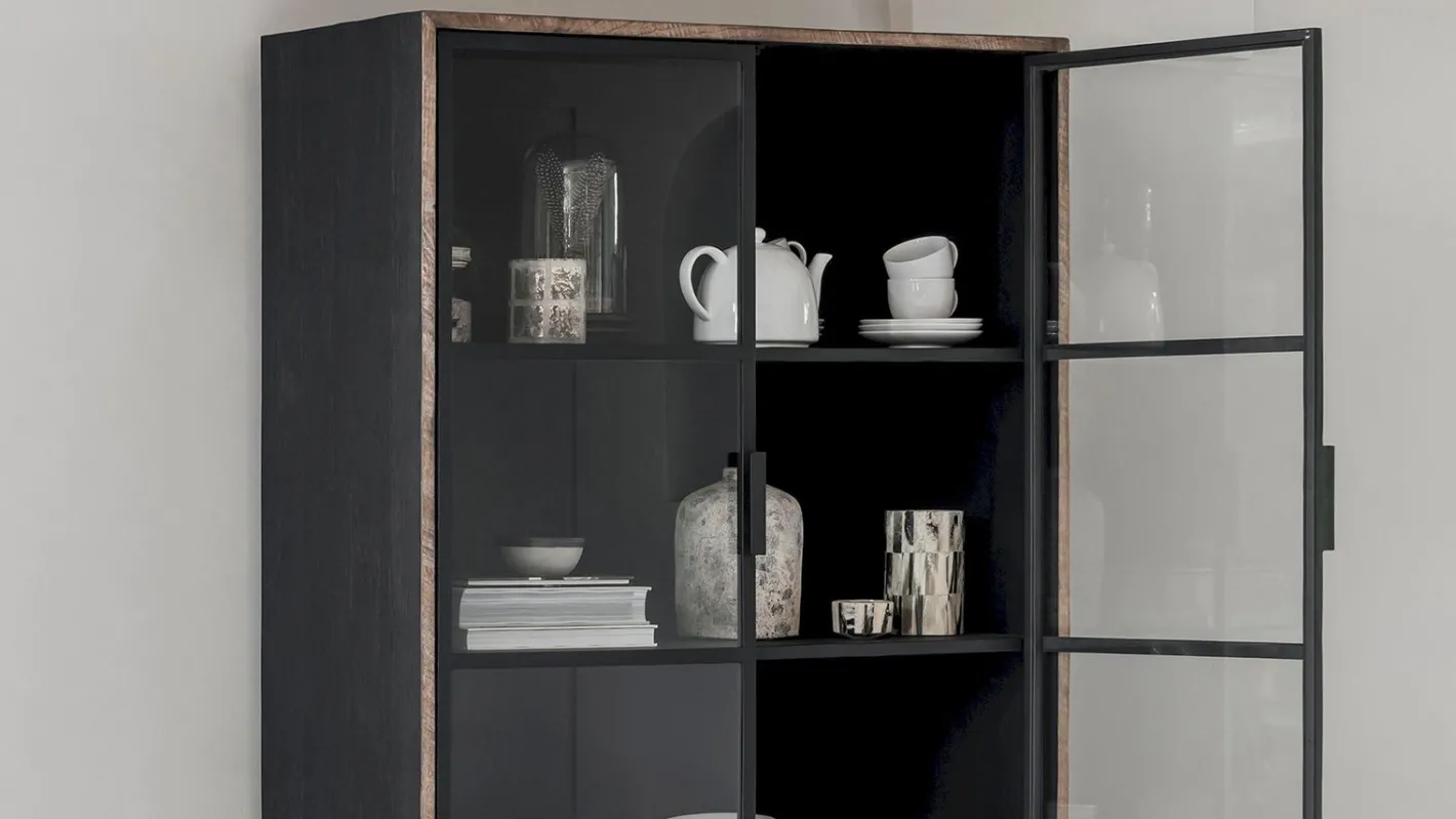 New DTP Home Cosmo Vitrinekast Bruin