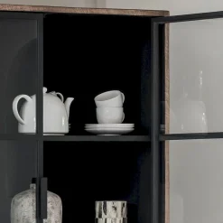 New DTP Home Cosmo Vitrinekast Bruin