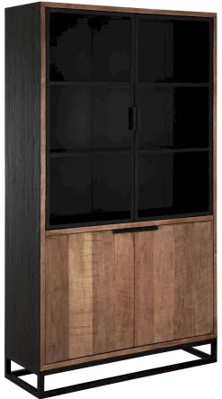 New DTP Home Cosmo Vitrinekast Bruin