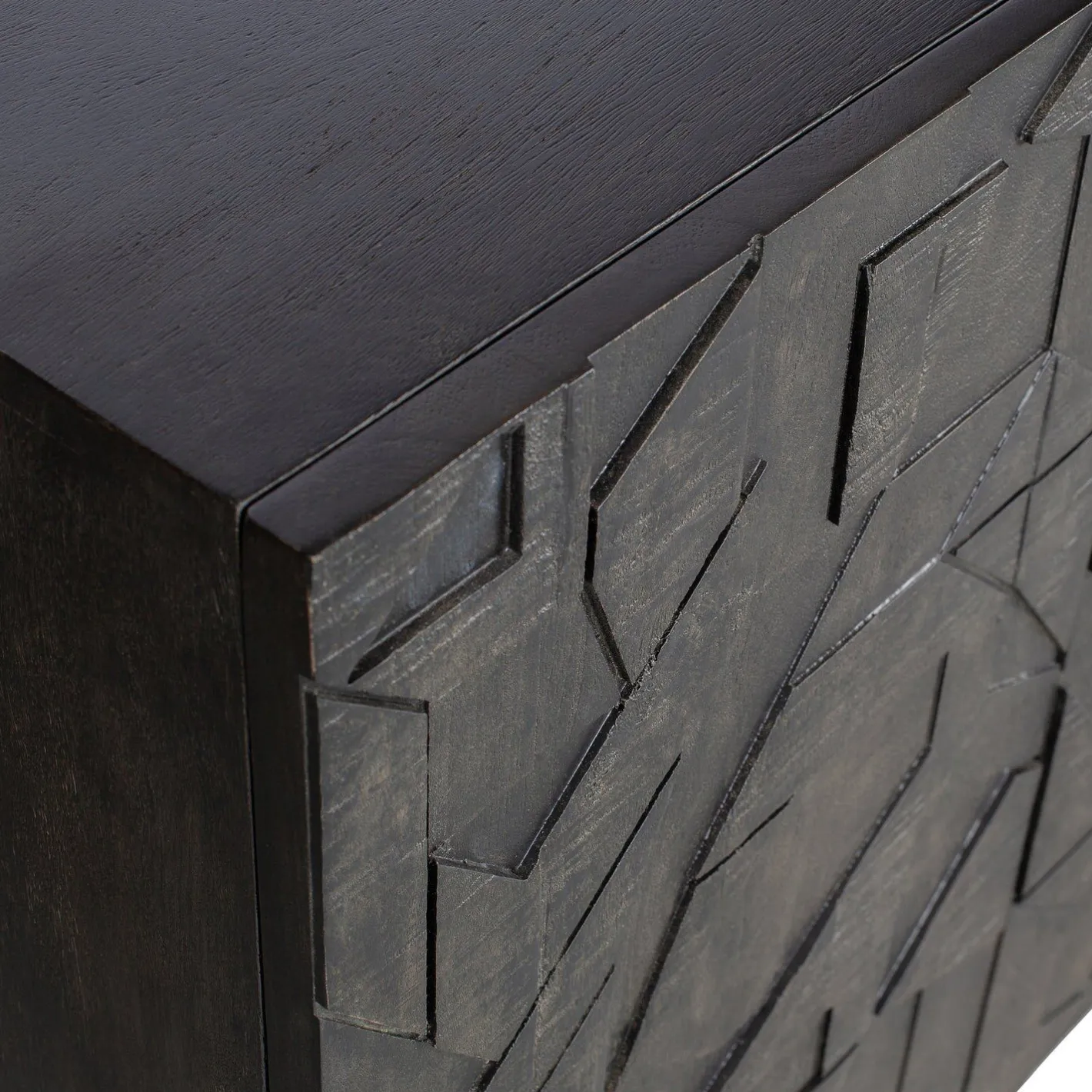 Best WOOOD Counter Dressoir Zwart