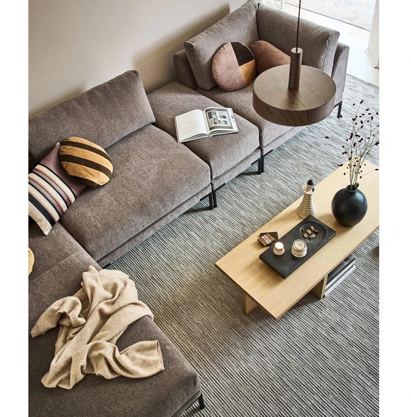 Best vtwonen Couple 50 Poef Taupe