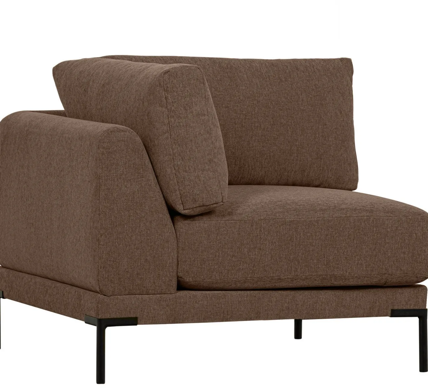 Outlet vtwonen Couple Hoek Elementenbank Chocolate Brown