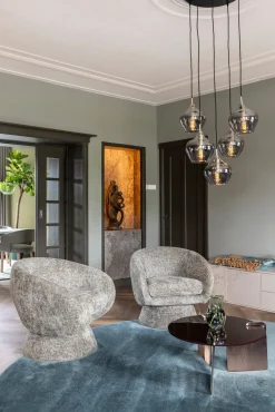 Outlet Trendhopper Cowan Rond Vloerkleed Blauw