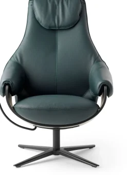 Clearance Leolux Cream Plus Fauteuil Cream, Walnut