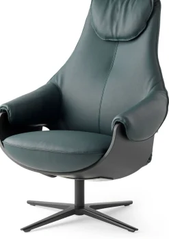 Clearance Leolux Cream Plus Fauteuil Cream, Walnut