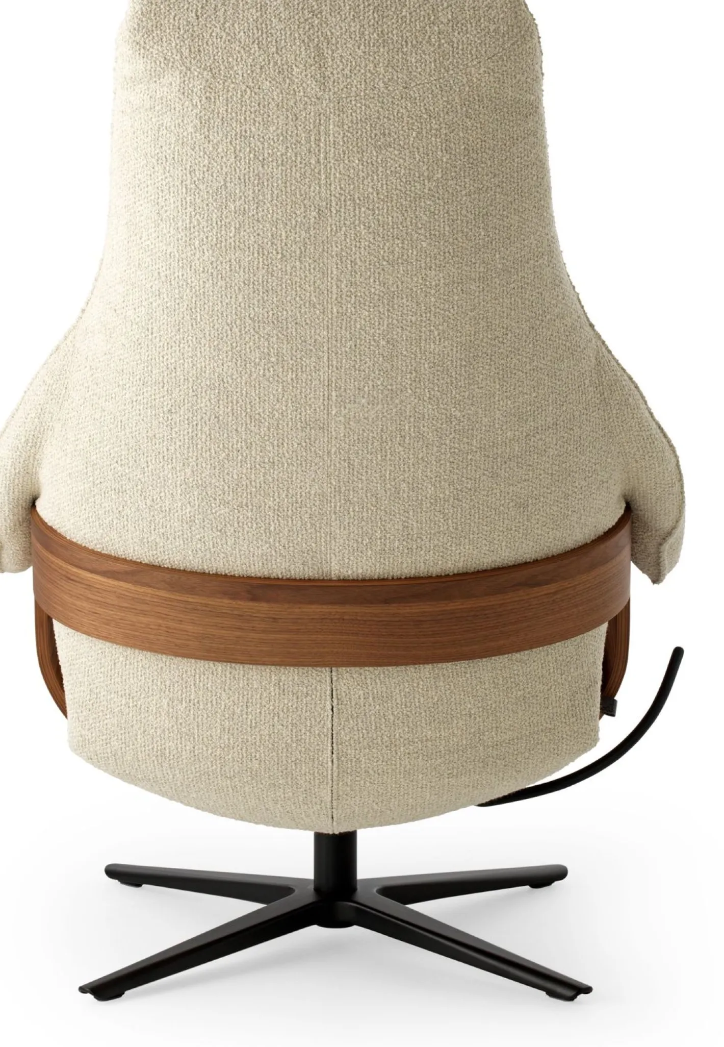 Clearance Leolux Cream Plus Fauteuil Cream, Walnut