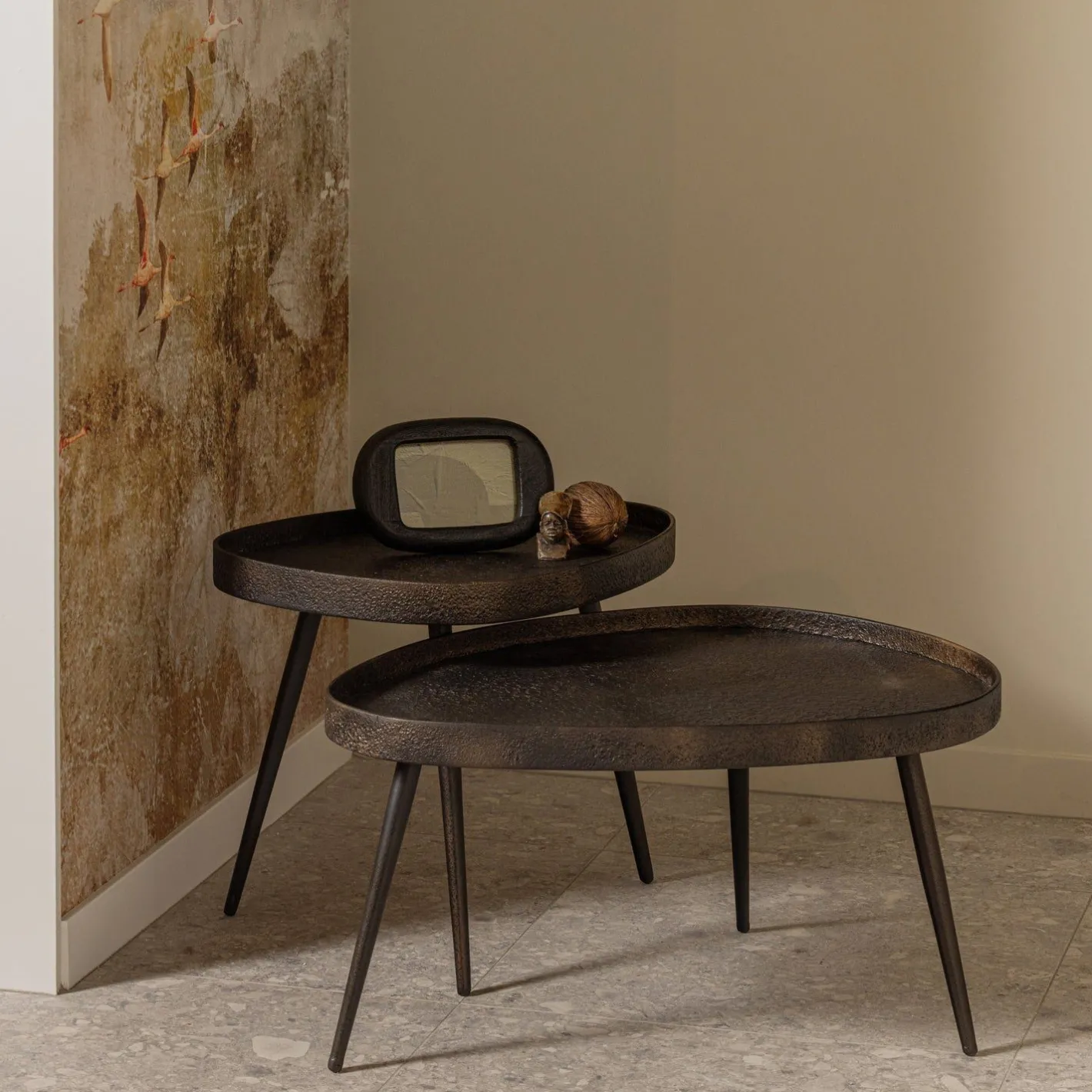 Clearance WOOOD Crude Bijzettafel Antique Bronze