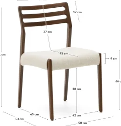 Discount Kave Home Cudia Eetkamerstoel Bruin