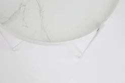 Clearance Zuiver Cupid Marble Bijzettafel White
