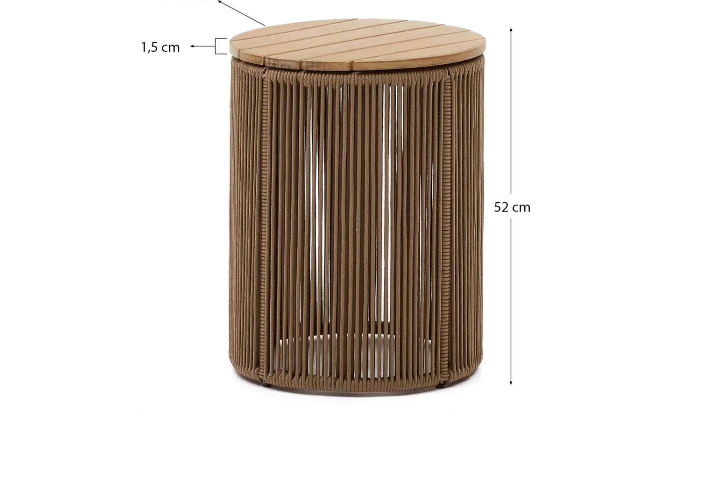 Best Kave Home Dandara Bijzettafel Naturel