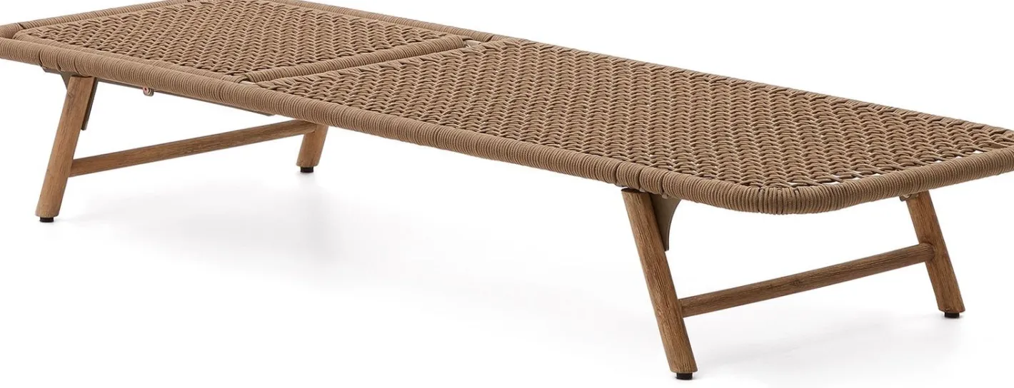 Discount Kave Home Dandara Ligstoel Bruin