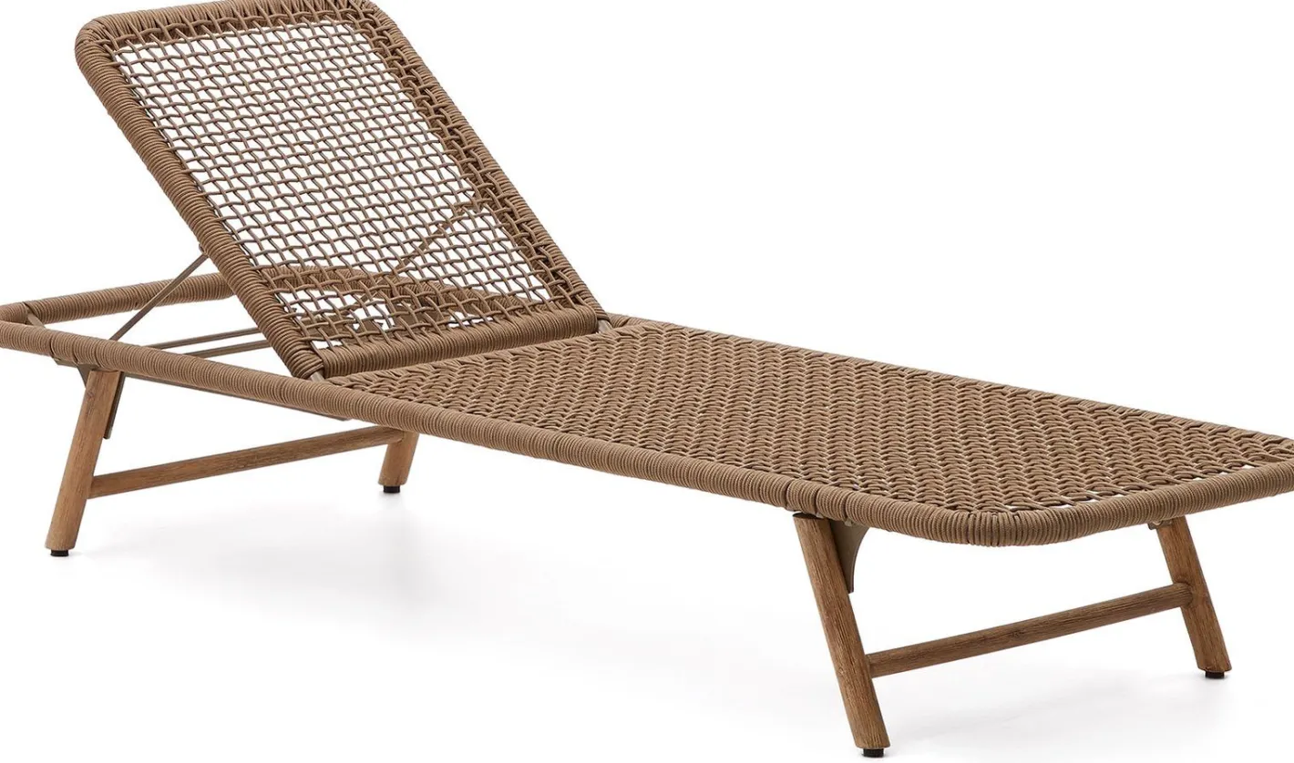 Discount Kave Home Dandara Ligstoel Bruin