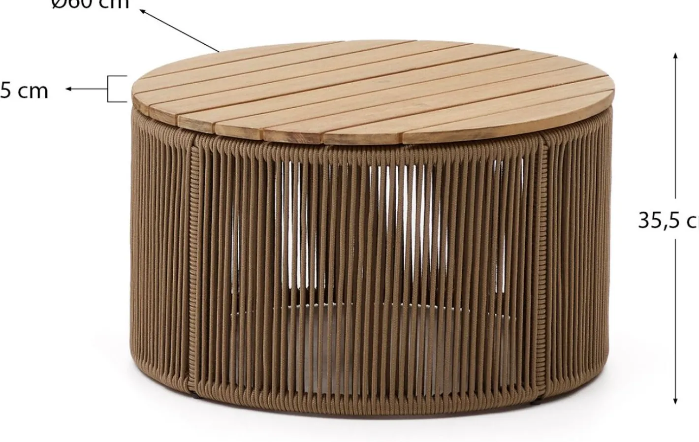 Hot Kave Home Dandara Salontafel Naturel