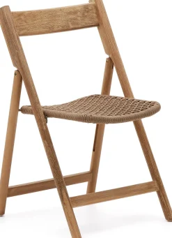 Clearance Kave Home Dandara Tuinstoel Bruin, Naturel