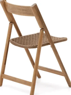 Clearance Kave Home Dandara Tuinstoel Bruin, Naturel