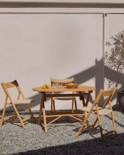 Clearance Kave Home Dandara Tuinstoel Wit, Naturel