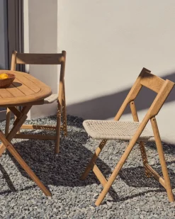 Clearance Kave Home Dandara Tuinstoel Wit, Naturel
