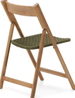 Online Kave Home Dandara Tuinstoel Groen, Naturel