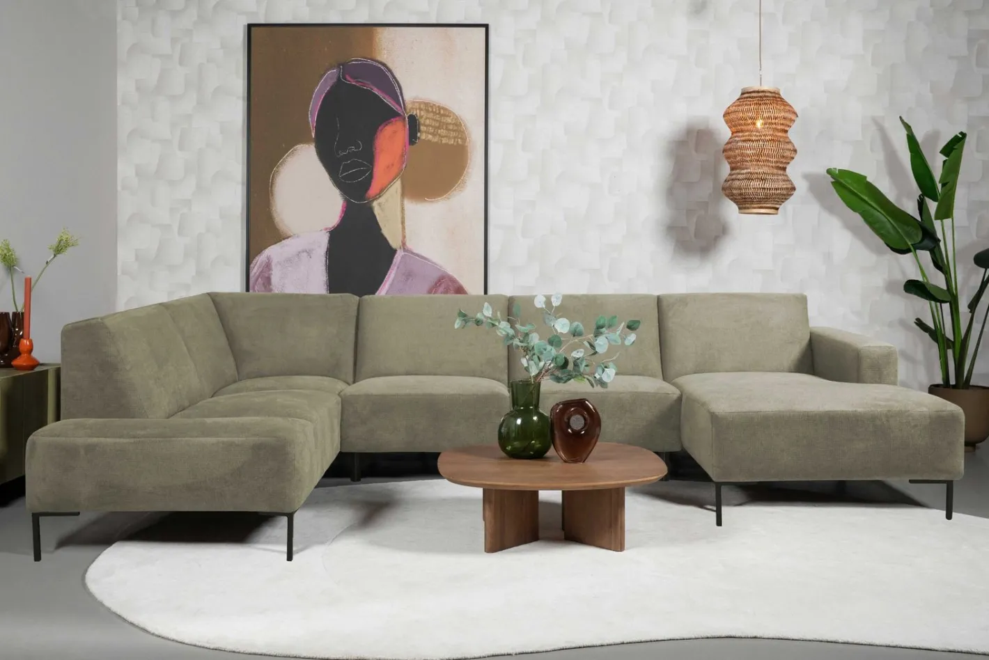 Eijerkamp Collectie Dave Links Hoekbank Thyme