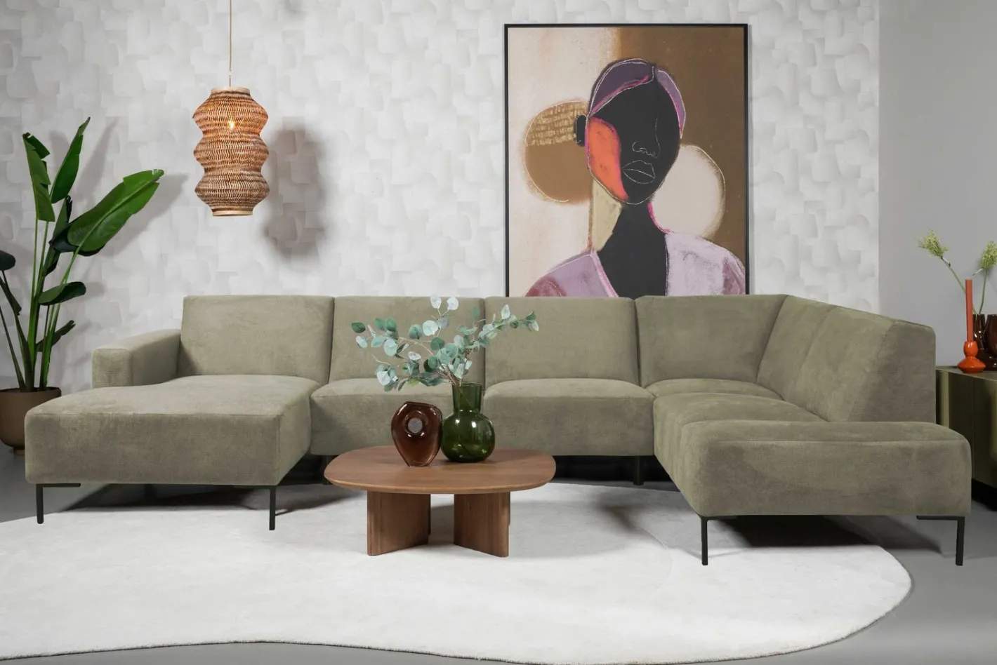 New Eijerkamp Collectie Dave Rechts Hoekbank Thyme