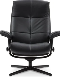 New Stressless David Relaxfauteuil + Hocker Dark Mushroom