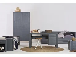 Discount WOOOD Dennis 2-deurs Opbergkast Steel Grey