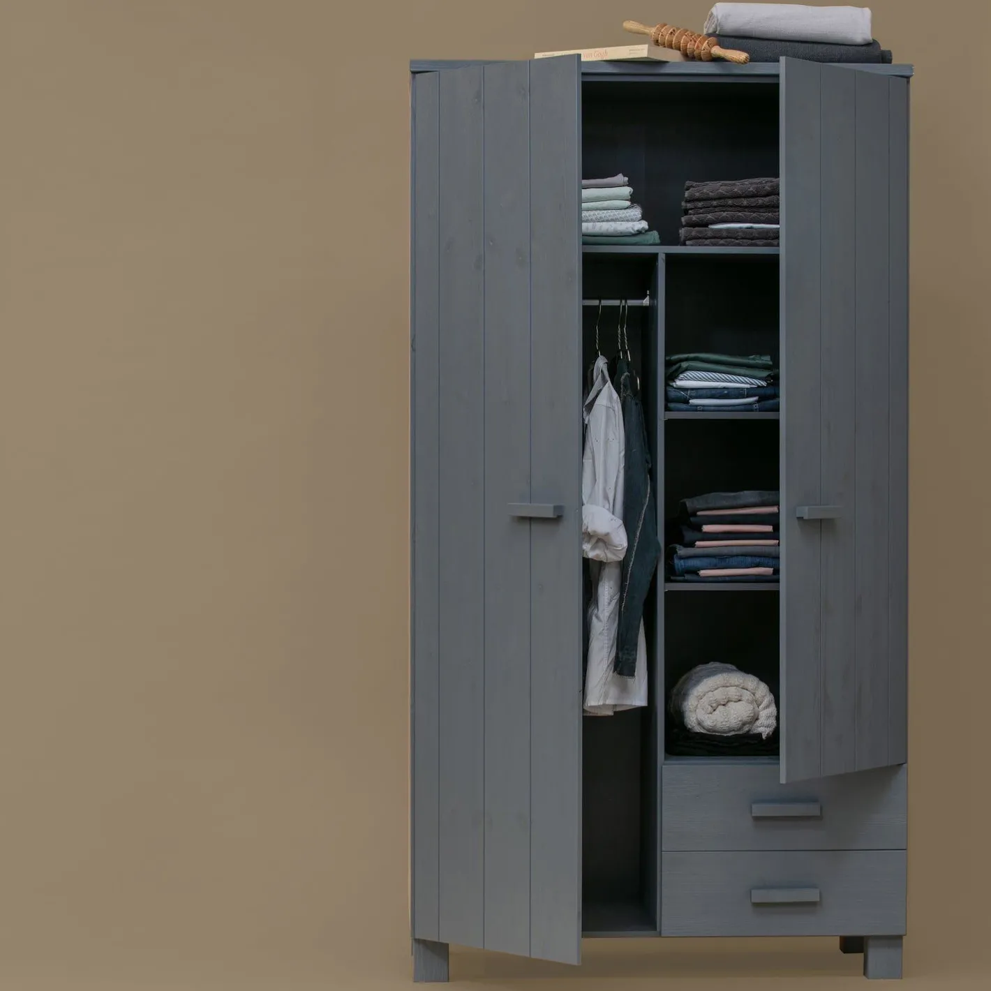 Online WOOOD Dennis Opbergkast Steel Grey