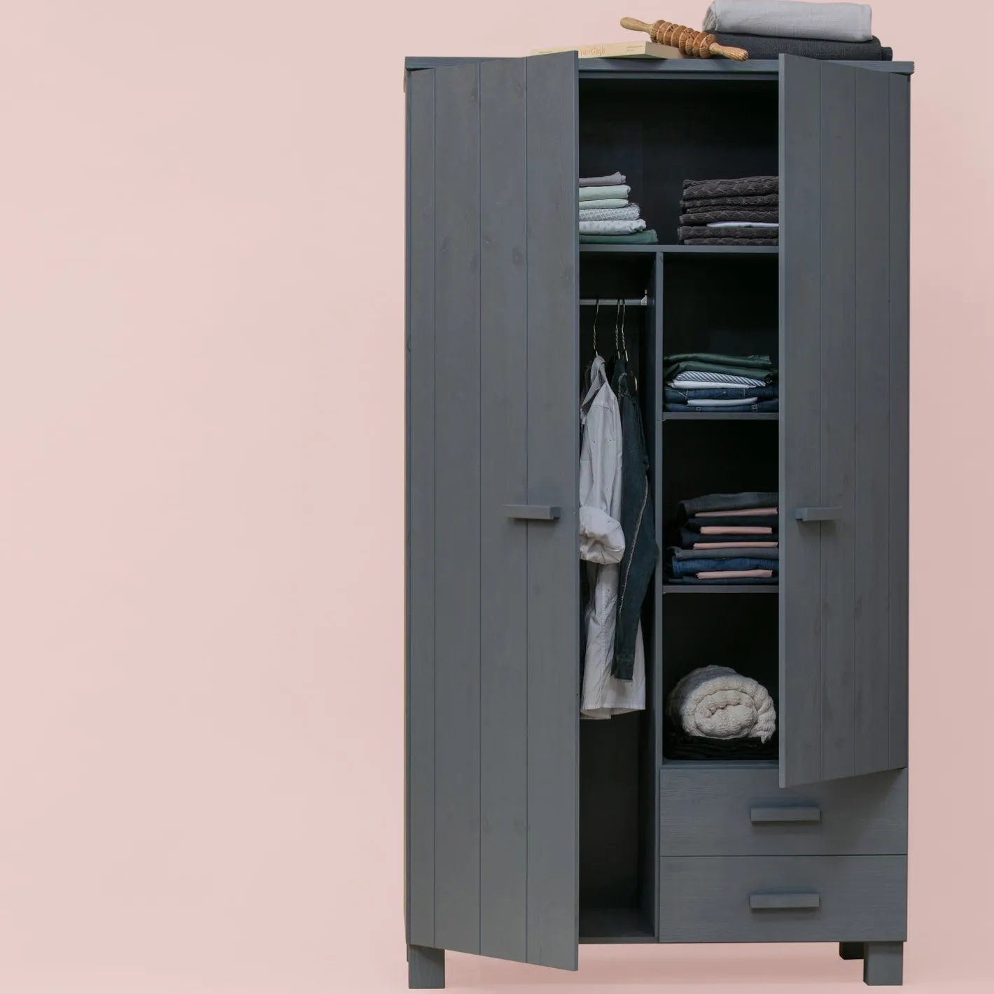 Online WOOOD Dennis Opbergkast Steel Grey