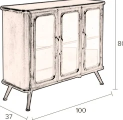 Clearance Dutchbone Denza Dressoir Vintage