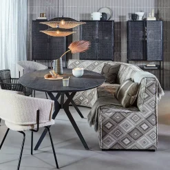 Discount Eijerkamp Collectie Devin Eetkamerbank Antraciet