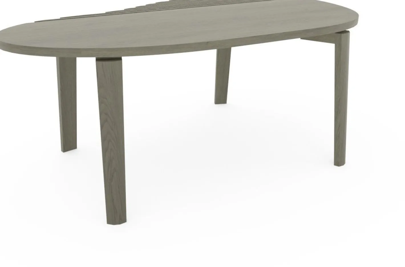Outlet Eijerkamp Collectie Diamond Rib Salontafel Grizzly Brown Mat