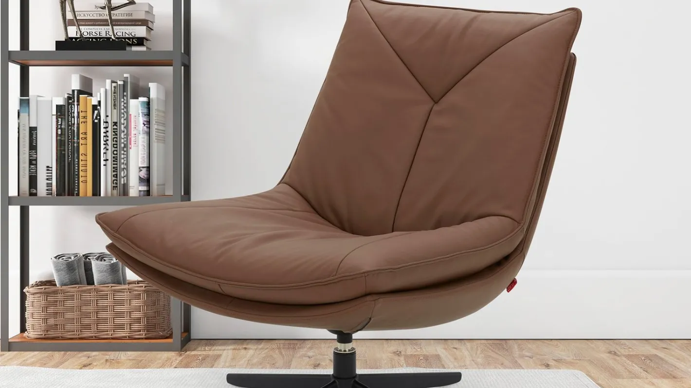 Discount Eijerkamp Collectie Don Draaifauteuil Tan