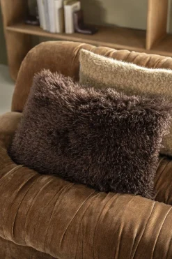 Sale By Boo Doodly Bruin Kussen Donker Bruin