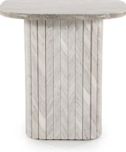 Clearance By Boo Dorique Bijzettafel Wit, Grijs