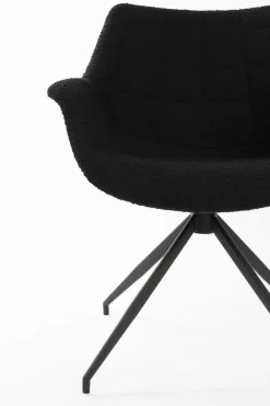 New Zuiver Doulton Swivel (set van 2) Armstoel Black