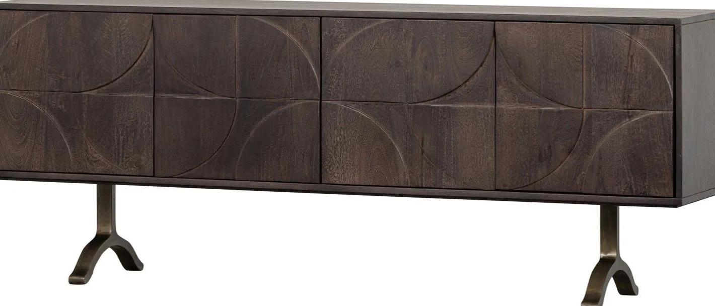 Clearance WOOOD Draw Dressoir Walnut