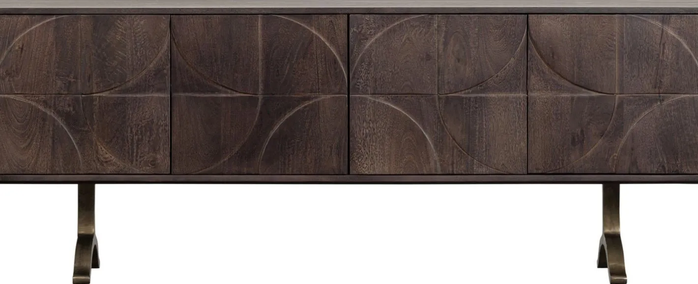 Clearance WOOOD Draw Dressoir Walnut