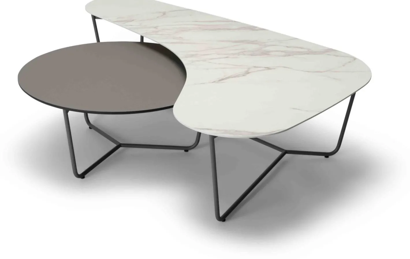 New Harvink Duo Salontafelset Grijs, Bruin