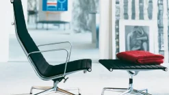 New Vitra Eames EA 124 Fauteuil Zwart