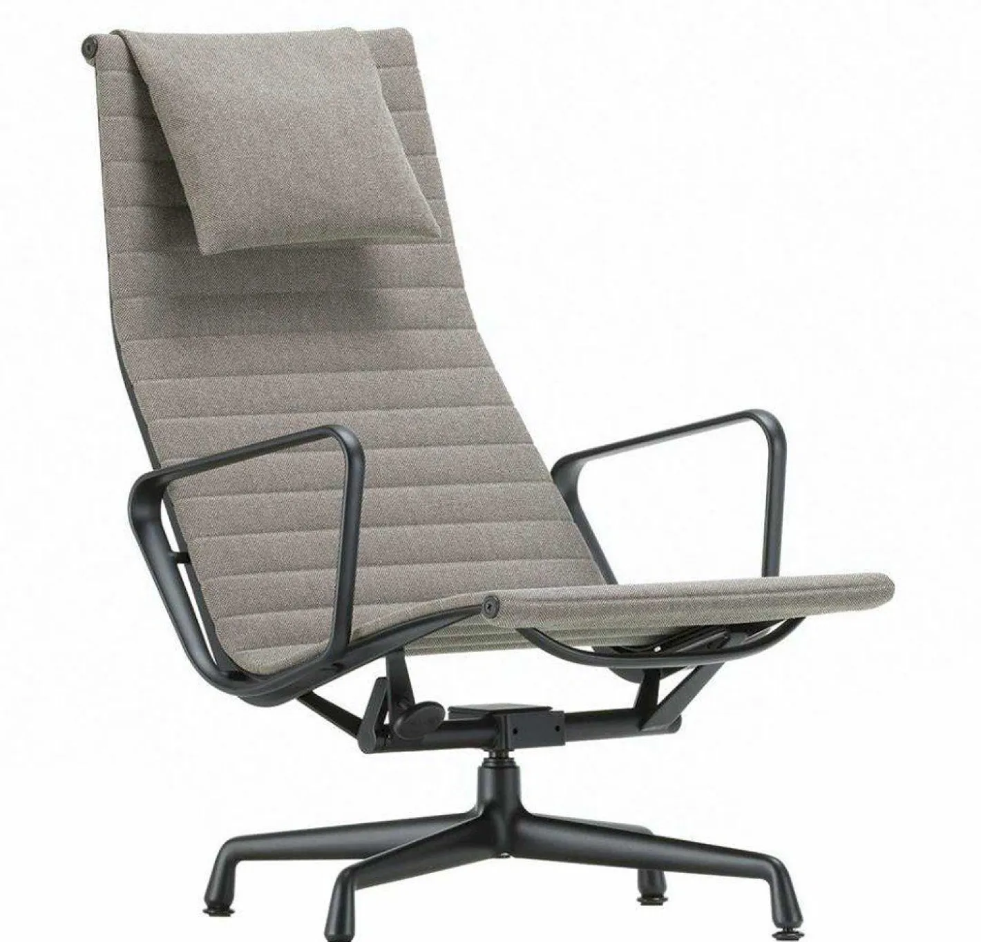 New Vitra Eames EA 124 Fauteuil Zwart