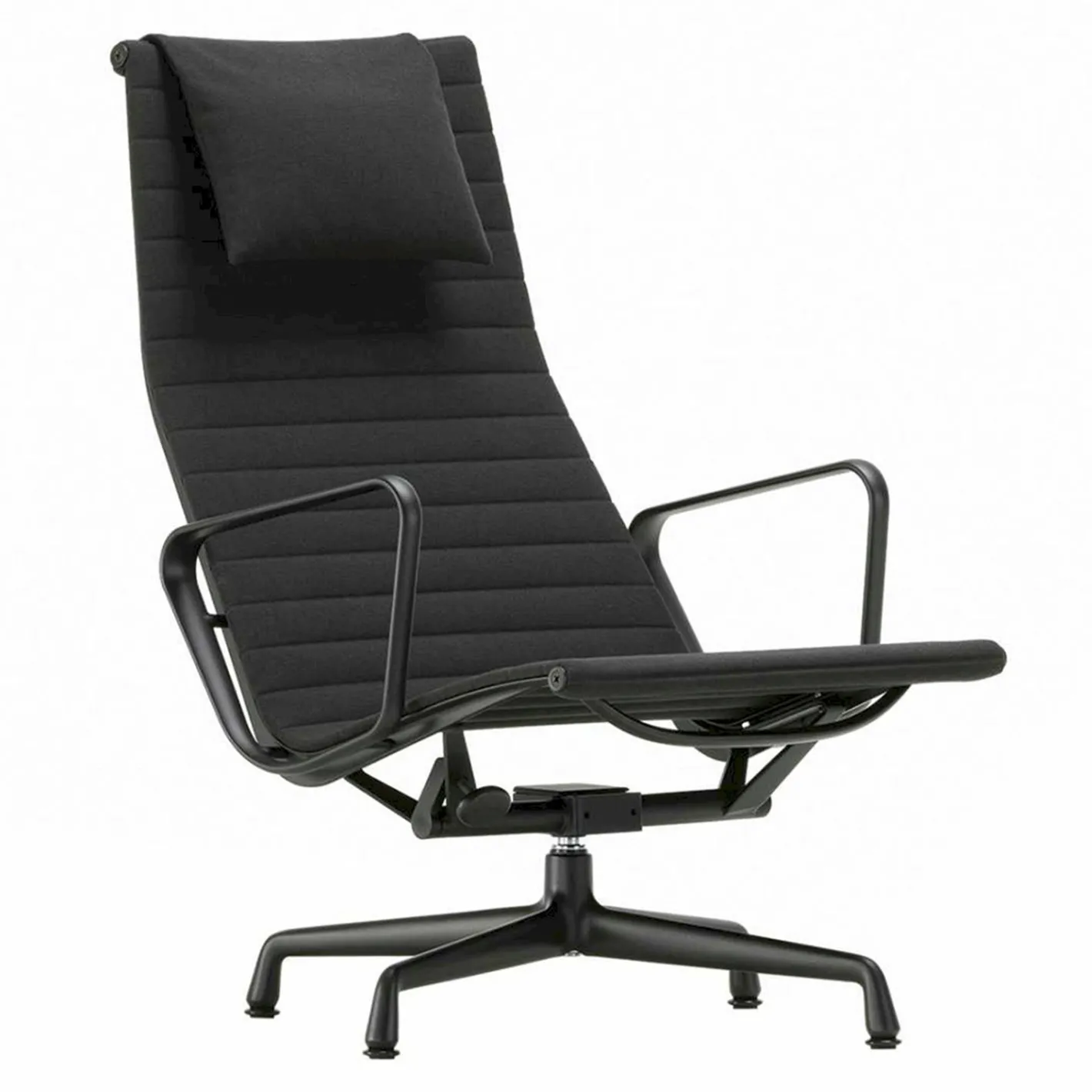 New Vitra Eames EA 124 Fauteuil Zwart