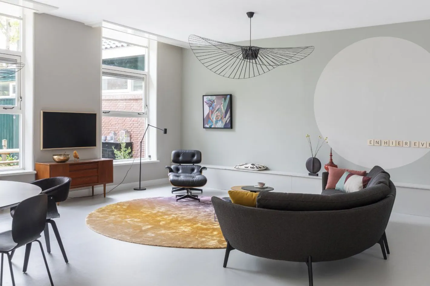 New Vitra Eames Lounge Chair & Hocker Zwart