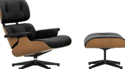 Hot Vitra Eames Lounge Chair & Hocker Nero, Naturel