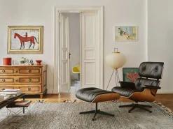 Hot Vitra Eames Lounge Chair & Hocker Nero, Naturel