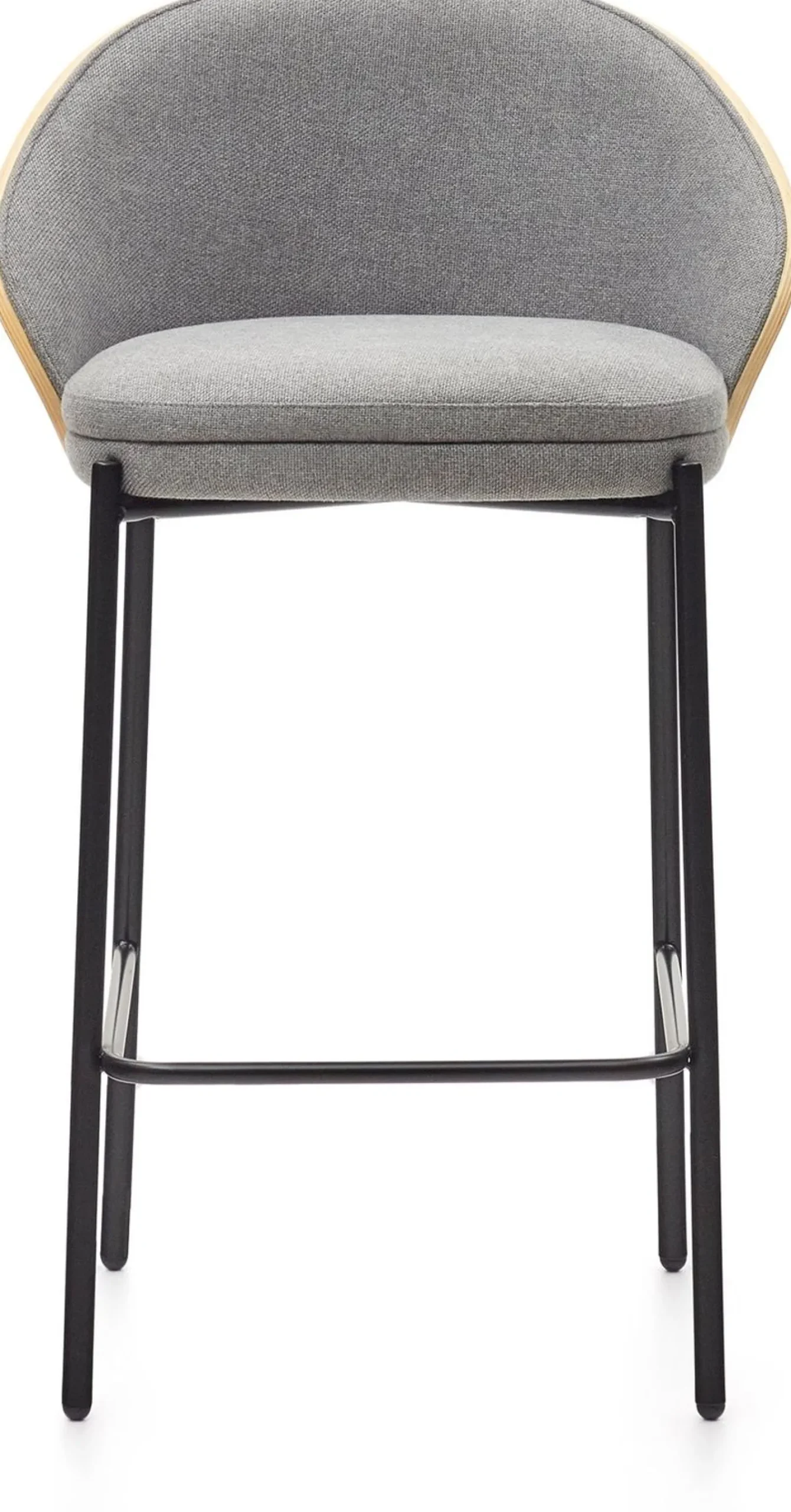 Discount Kave Home Eamy Laag Barstoel Lichtgrijs, Naturel